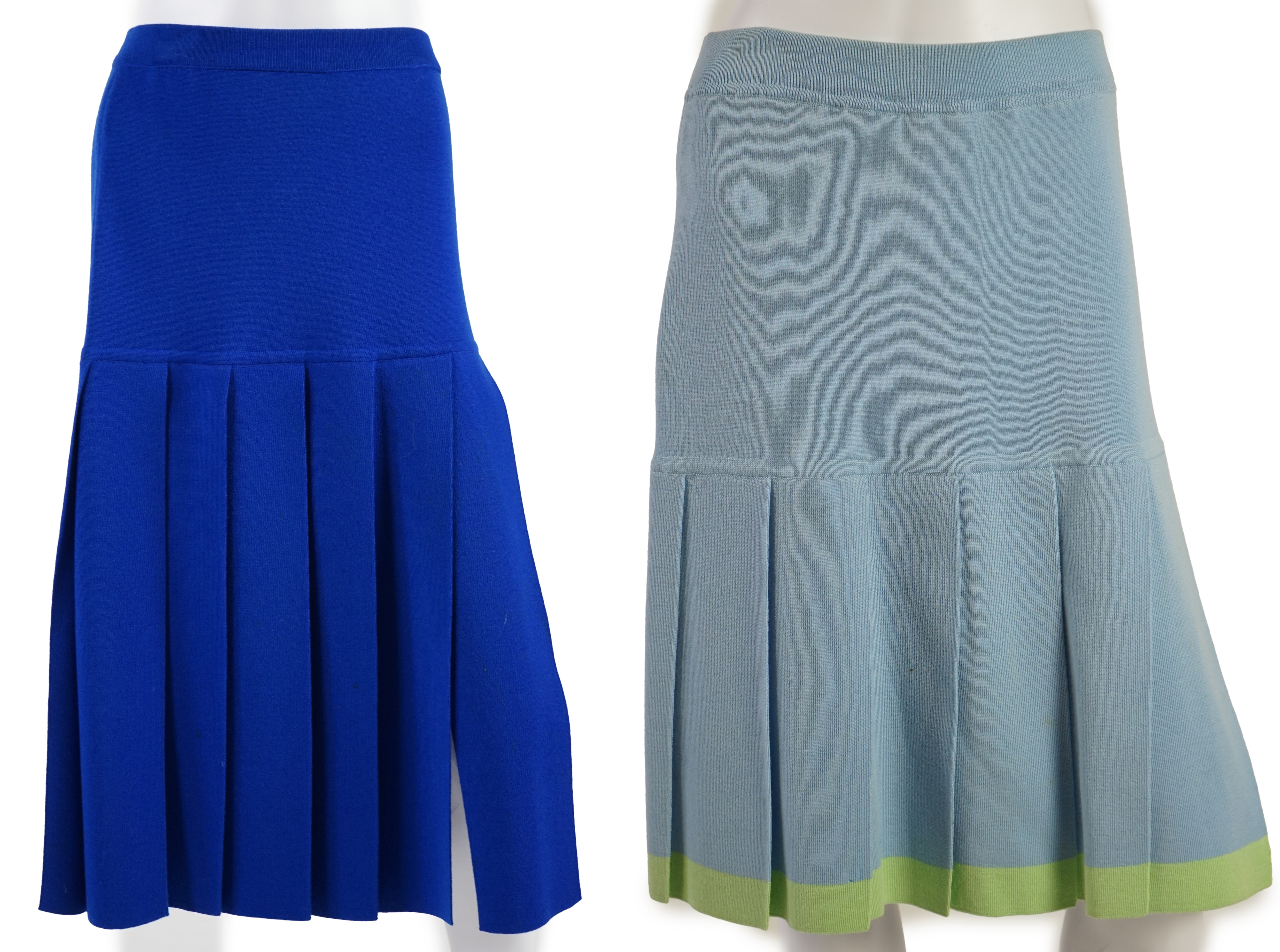 Two Escada knitted skirts. Proceeds to Happy Paws Puppy Rescue